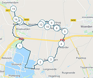 Fietsroute In het hoofdkwartier van de prins Fietsroute In het hoofdkwartier van de prins